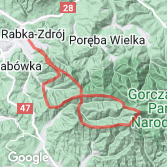 Mapa Rabka-Zdrój MTB Marathon 2010 - Mega